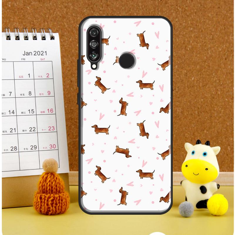 

Cartoon Dachshund Sausage Dog Case For Huawei Nova 5T 3i 7i 8i 11i Y60 Y70 Y90 Y91 Y61 9 10 SE P30 P40 Lite P60 Pro Cover Huawei Nova 5T
