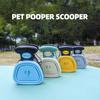 Foldable Portable Dog Poop Scooper with Waste Bag Clip Outdoor Dog Walking Pet Waste Cleaner Tool