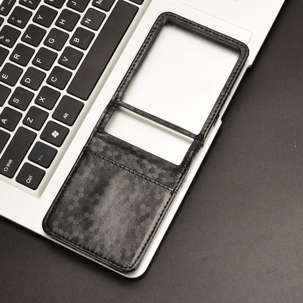 Für Motorola Razr 60 Ultra 5G Hülle mit Kartenfach Punktmuster Prägung PC+PU Leder Handyhülle