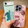 Colorful Ocean Park Phone Case For iPhone 17 16 Pro Max Luxury Leather Texture Matte Silicone Cover For iPhone 15 14 13 Pro Max 11 16e 17e