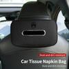 Boîte à mouchoirs de voiture Sac à mouchoirs pour dossier de siège Installation facile Pour Citroen C4 C3 C2 C-Elysee Berlingo Picasso Jumpy Cactus Aircross Saxo