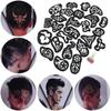 2025 25PCS Hair Tattoo Template Hair Trimmer Carved Coloring Cool Hairstyling Tool
