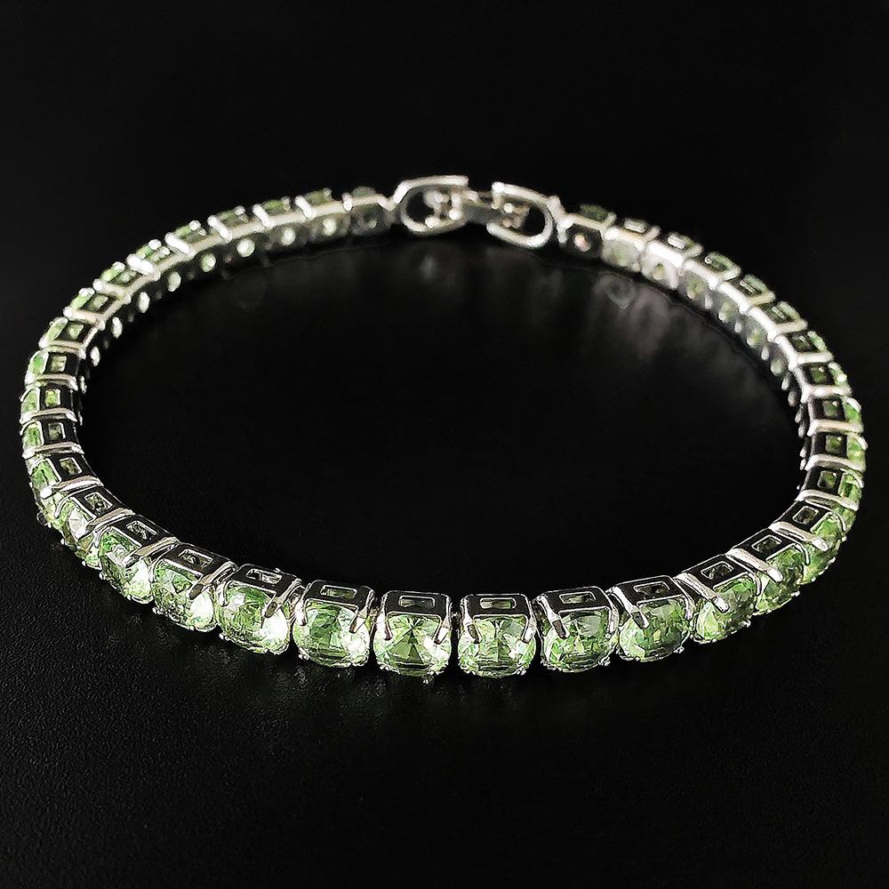 Bracciale Tennis Hip-Hop Zirconi Multicolore - Senza Sbiadire, Design Full Diamond