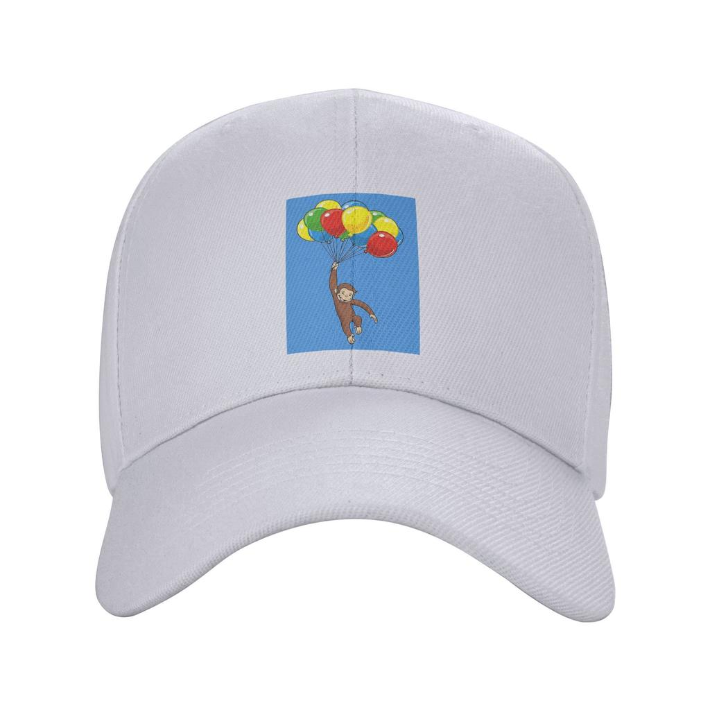 Unisex Baseball Hats Curious George with Balloons Outdoor Streetwear Summer Sports Baseball Caps Hip Hop Cap Casquette Hats