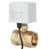 AC220V DN40 1 1 2  2 Way 3 Wire Brass Electric Motorized Ball Valve