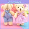 Süßes Plüsch Teddybär Paar Schlüsselanhänger Hochzeitstortendekoration Valentinstagsgeschenk