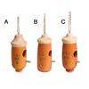 Hummingbird House Unique Shape Hanging Bird Cage Wooden Bird Nesting House for Garden Outdoor Decoration