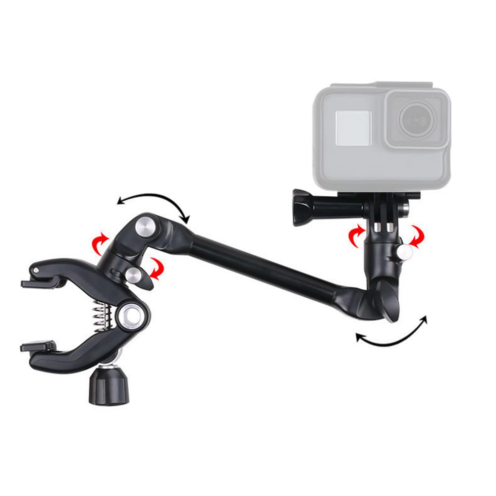 Black Music Instrument Camera Rotating Adjustable Bracket Fixed Clip Accessories for Gopro Sports