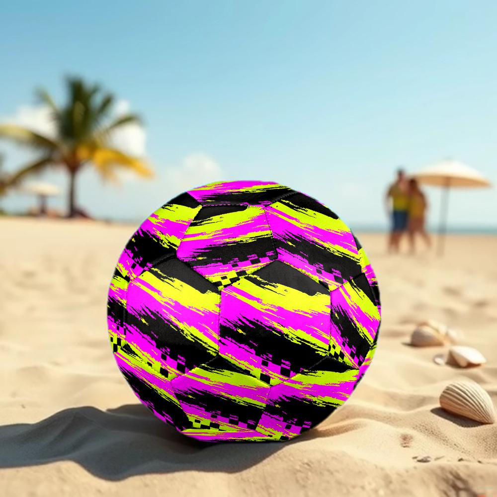 1pc Abstract Graffiti Theme Soccer Ball Football, Size 5, Lightweight PVC, Durable Outdoor Training Soccer Ball, Gift m61446