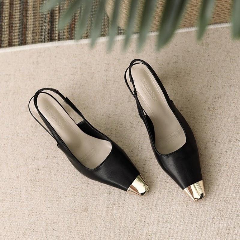 Fashion 2025 summer women's shoes street style pointed women's pumps fashion thin high heels elegant prom ladies sandals shoes
