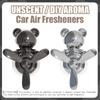 No perfume DIY fragrance teddy bear pilot car air freshener vent aroma diffuser rotating plane decorations accessories ornaments