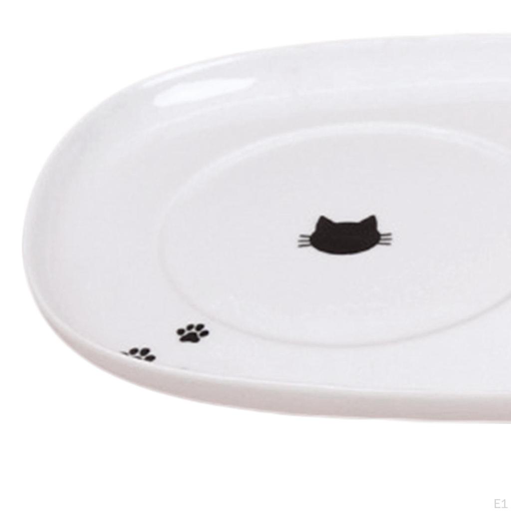 Raised Pet Feeder Tray Water Dispenser Plate Feeding Kitten Supplies Cat Food Bowl for Dog