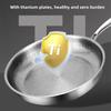 Pan, Pure Titanium Frying Pan, Uncoated Non-Stick Pan, Universal Induction Cooker, Steak Frying Pan German Frying