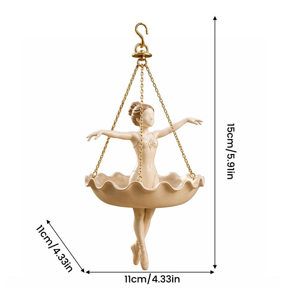 Vaso Suspenso Bailarina de Ballet, Vaso de Flores de Resina, Suporte Criativo para Plantas Decoração de Jardim Interno Externo Presente para Amantes de Plantas