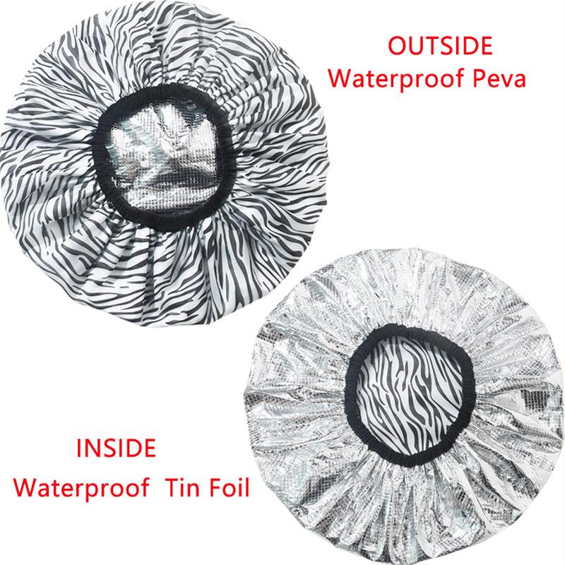 Self-Heating Tin Foil Hat Thickened Heating Steam Hair Mask Cap Portable Hair Salon Smooth Hair Oil Baking Cap
