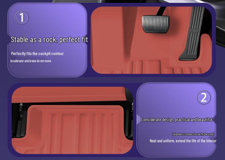 Eco-Friendly Waterproof & Dustproof Floor Mats for ARCFOX T5 - Double-Layer Car Interior Accessories