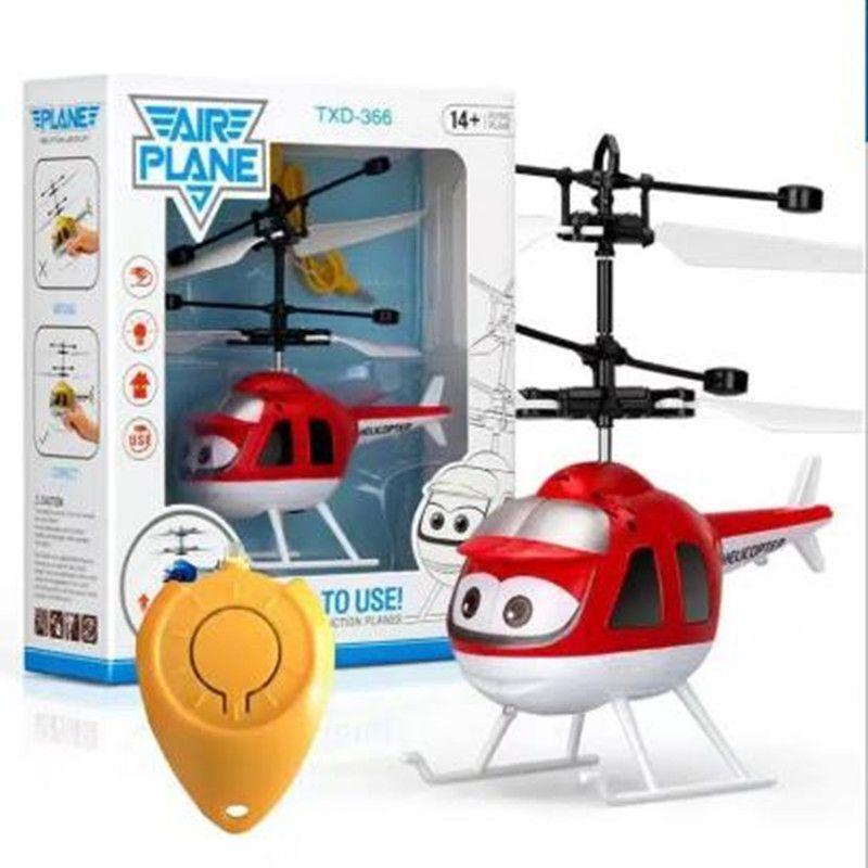 Little Cute Cartoon Induction Flying Vehicle Levitation Gesture Induction Airplane Helicopter Children's Toy YK07 Stylish Appearance