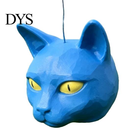 Squirrel Snack Holder Cat Head Feeder, Funny Animal Face, Outdoor Hanging Plastic Wildlife Feeder Garden Feeding Station for Backyard Patio Decor Face