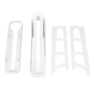 Rolling Egg Dispenser 2 Tier Space Saving Automatic Roll Down Egg Holder for Refrigerator