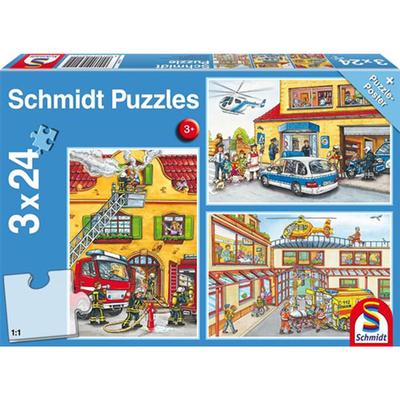 Schmidt Jigsaw Puzzle 3x48pcs (Fire & Police)