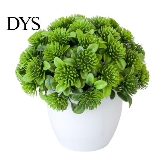 Artificial Plant Pot Realistic Energetic Decorative Vivid UV-resistant Fake Desktop Ornament Bonsai Office Decor