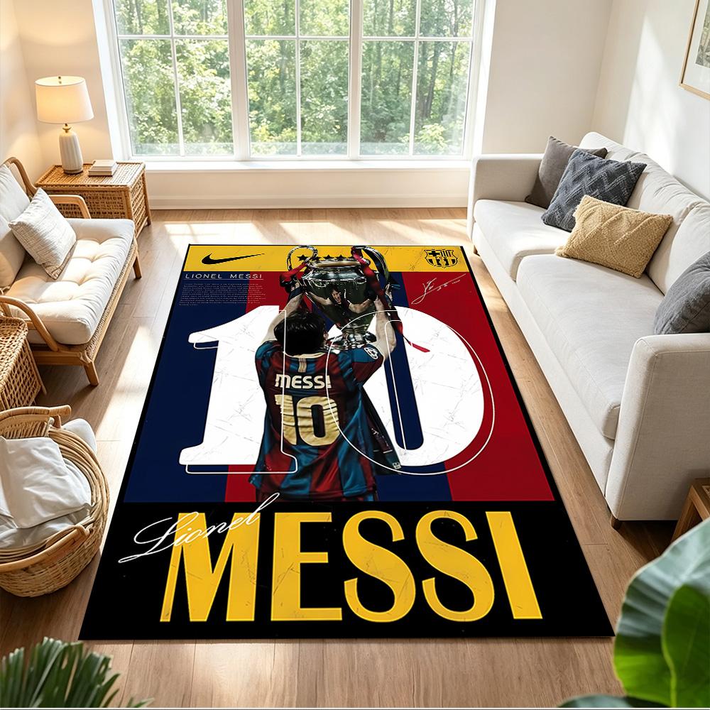 Inter Miami FC Messi Floor Rug Office Rug Perfect for Playrooms Bedrooms Foyer Hallway Antislip Carpet Office Home Decor Spiritual Gift