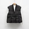 Down Vest New National Standard 90 Down Casual Autumn and Winter Light and Simple Solid Color V-neck Loose Coat