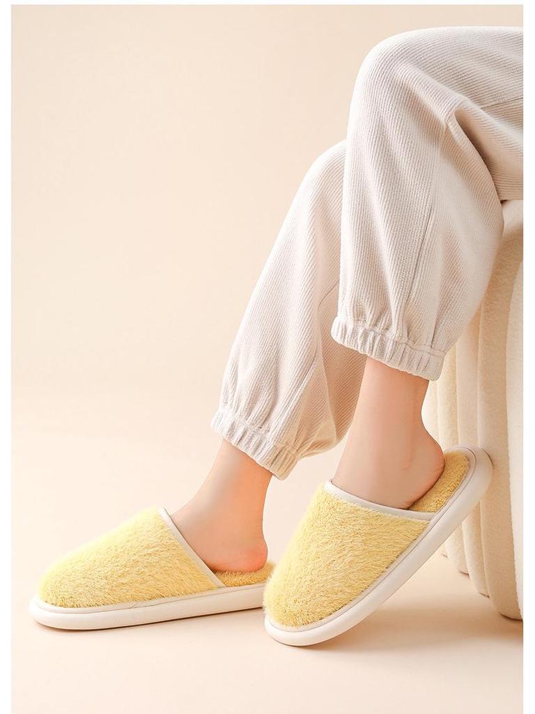 Clearance: Women's Thick Sole Furry Slippers, Warm Non-Slip for Outdoor and Home.