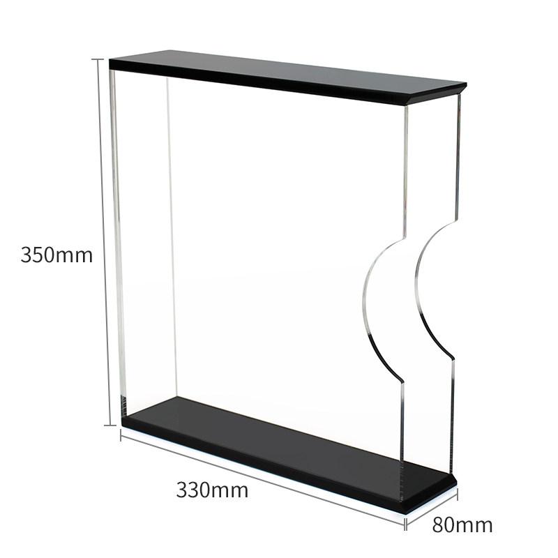 

Acrylic Vinyl Record Storage Box, Floor Standing Display Case Holder for Album Covers, Clear Protective Sleeve Organizer