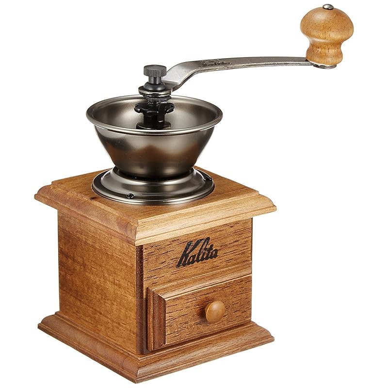 

Kalita Kalita coffee mill wooden durable cast iron cutter mini mill Roughness adjustable hand ground coffee mill #42005 mill grinder hand mill manual