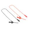 2Pcs Black Red Banana Plug Socket Test S Test Clip Hook Set 2mm P1511B