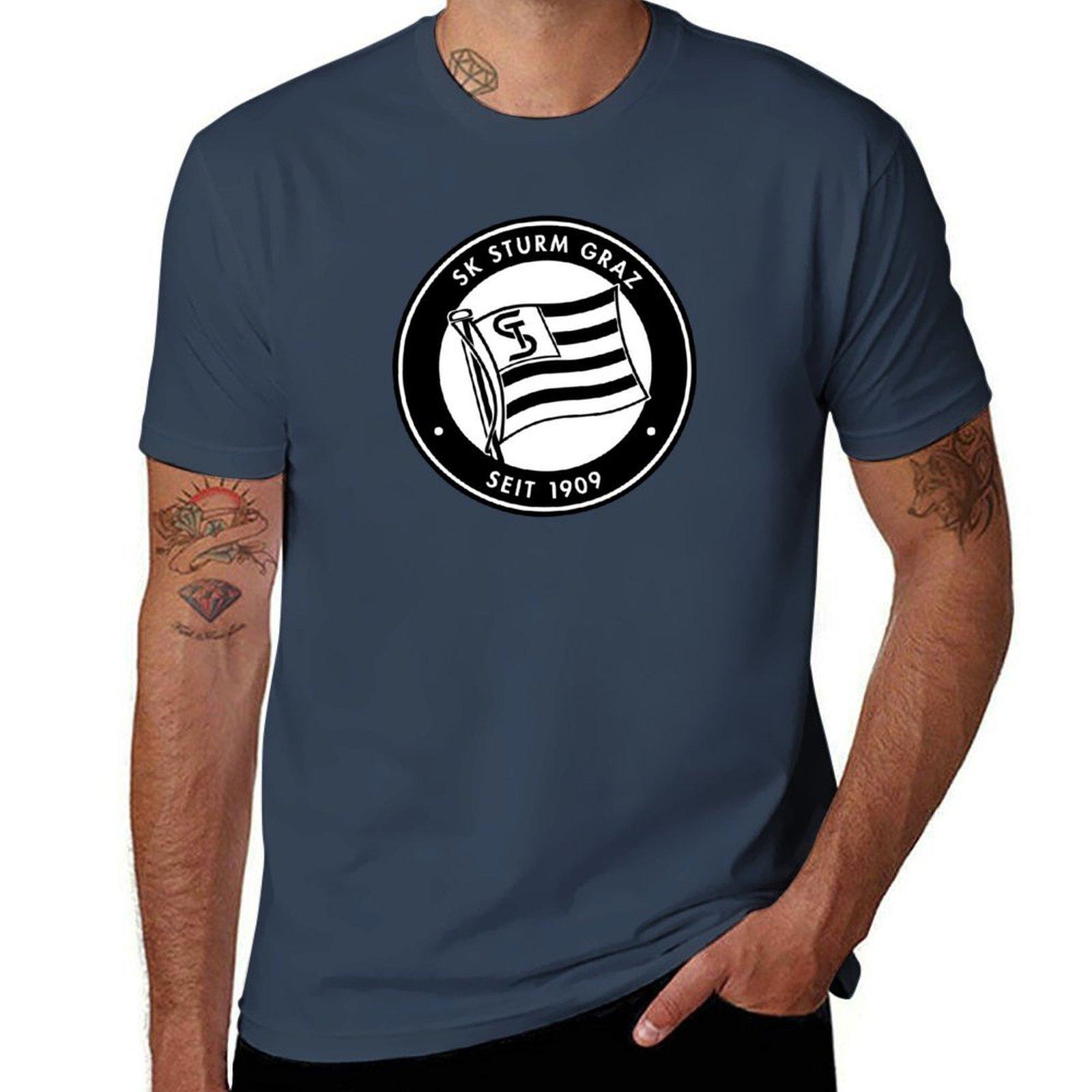 Sk Sturm Graz Грац из Австрии Черные Спортивный клуб Puntigamer Sturm Graz Футболка S