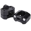 Aluminum Alloy 28mm 1 1 8  Motorcycle Handlebar Handle Fat Bar Mount Clamps Riser Black