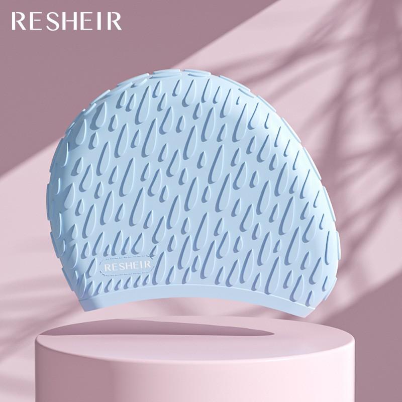 

Factory Wholesale Swimming Caps Enlarged Adult Men Women s Long Hair Untied Heads Fashionable Hats Solid Color Silicone Water Drop