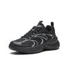 Anta Men Galaxy Retro Versatile Thick-Sole Elevation Soft Comfort Casual Shoes Black Silver 912618839-4