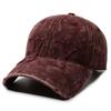 Washed old denim baseball cap men's and women's retro embroidered cap sunshade sunscreen casual versatile hat