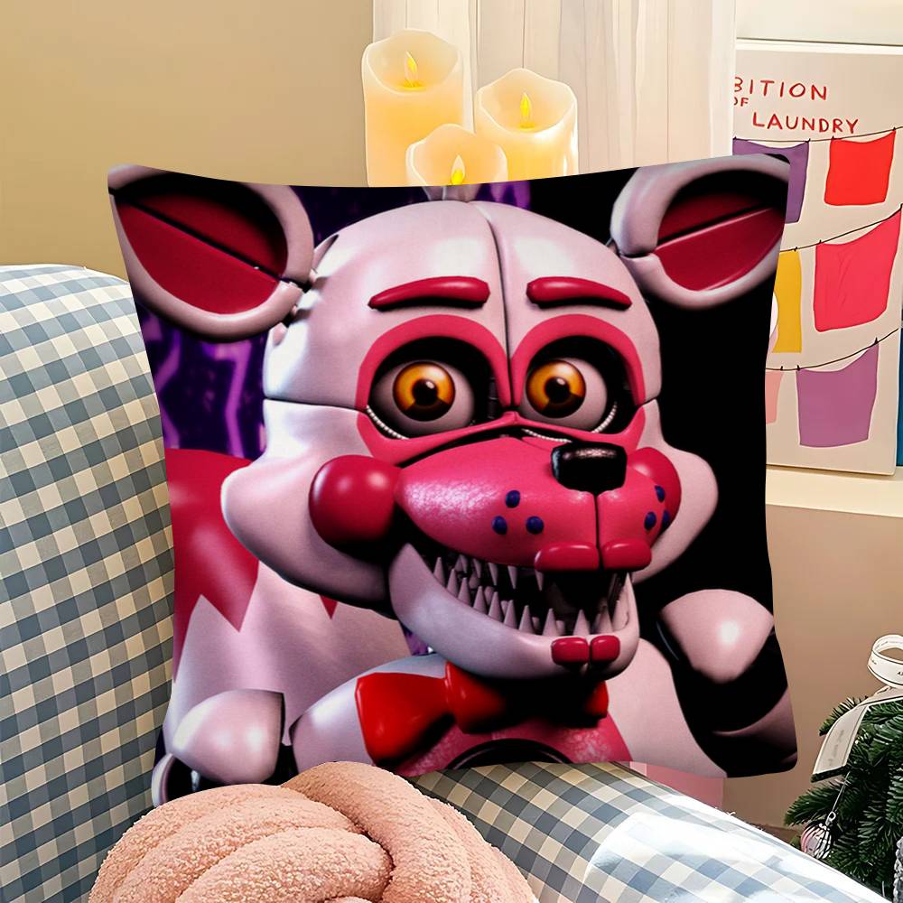 1Pc F-Fnaf Five-Nights-At-F-Freddys Pillow Case Fashion Square Pillowcase Bedroom Sofa Room Ins Decoration Leisure
