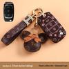 Women's High-End Cheetah CS10/CS9 Car Key Case - Classic Old Flower Design