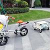 Cuplaj pentru remorcă de bicicletă Cuplaj cargo pentru ciclism Conector pentru remorcă de bicicletă cu capacitate mare de încărcare Pentru navetă Camping În aer liber Călătorii Sporturi