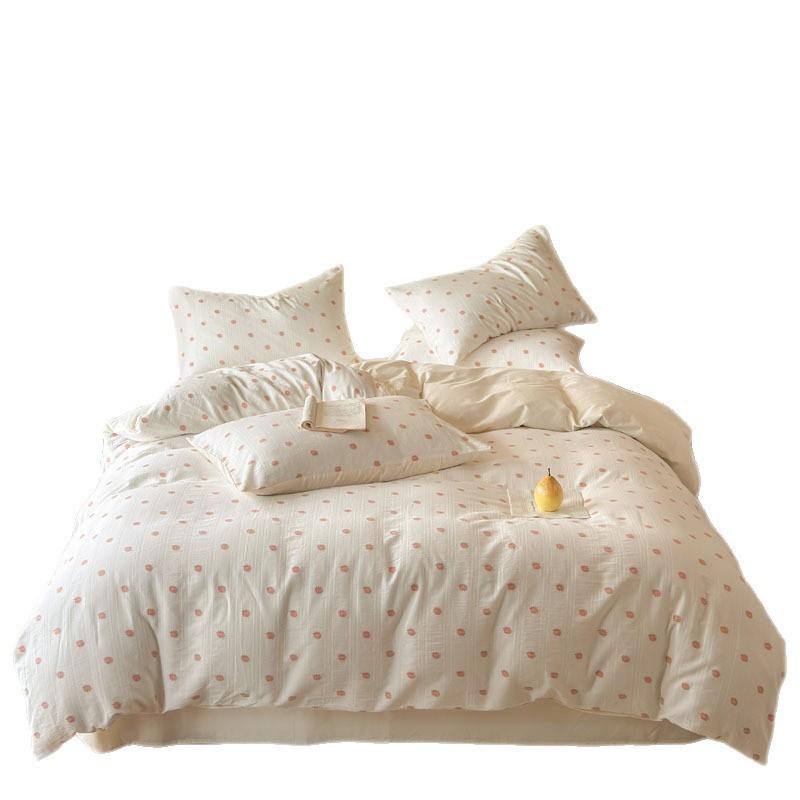 60S Cotton Floral Duvet Cover Set Cute Bedding Home