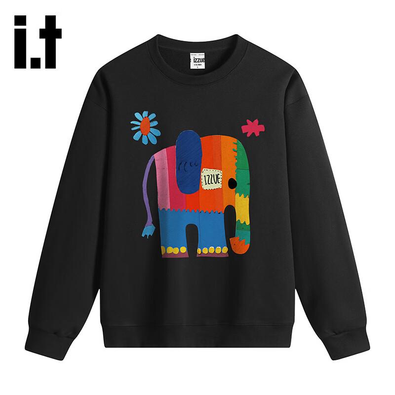 izzue Unisex Elephant Print Long Sleeve Sweatshirt L