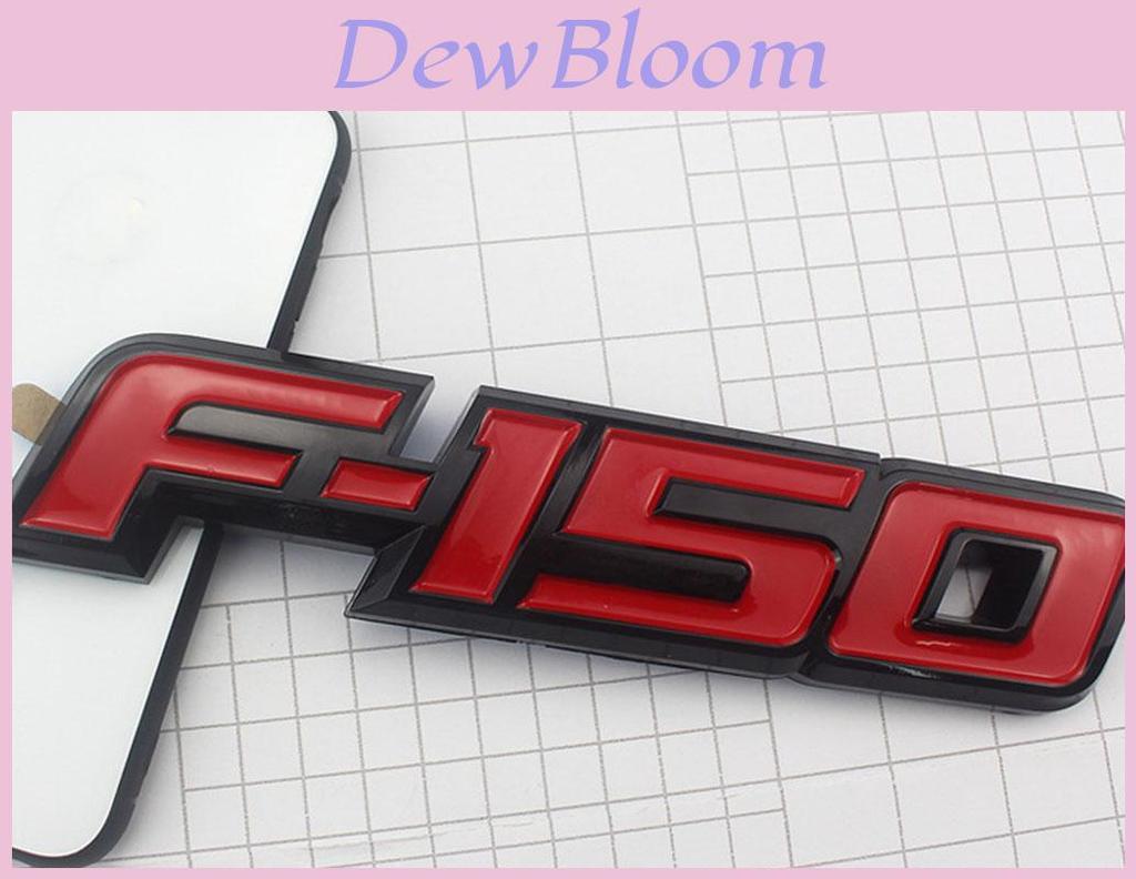 Stylish Red Black 3d Raised Plastic Emblem Badge Letter For 09-14 Ford F150 Tailgate