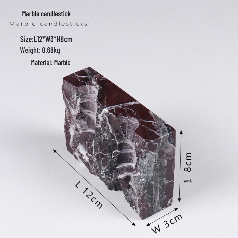 

Abay Travertine-Style Acrylic Candle Holder