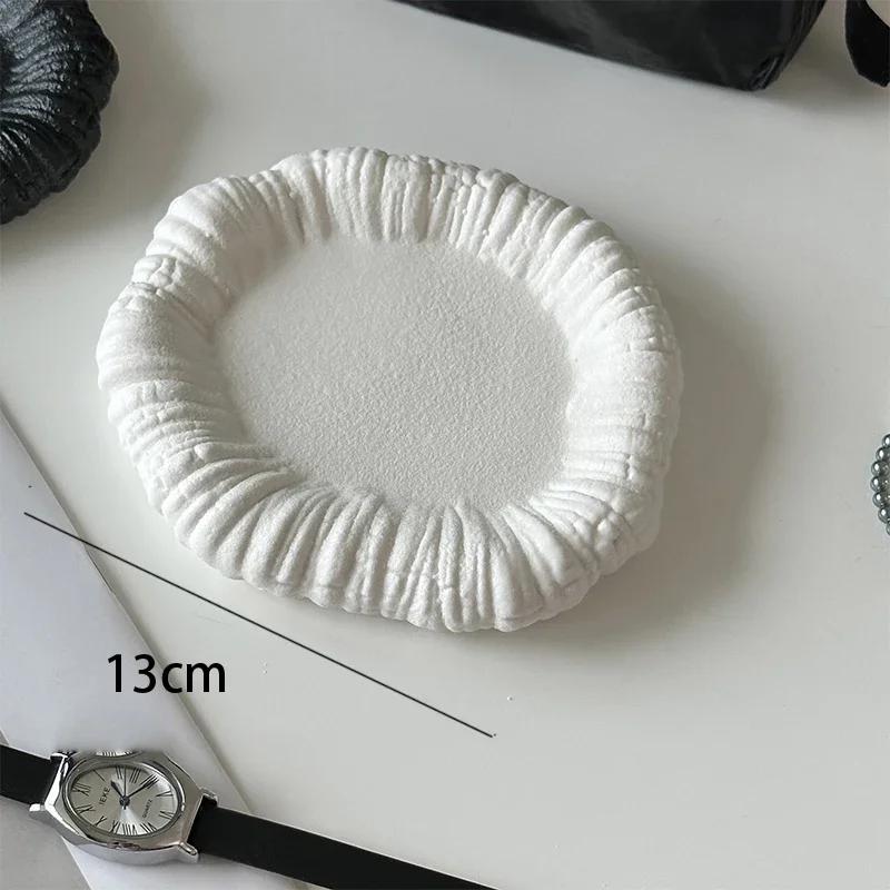 

Творческий нестандартный керамический поднос, современное искусство, домашний декор, настольные подносы для хранения ювелирных изделий, декоративные подносы для сервировки комода