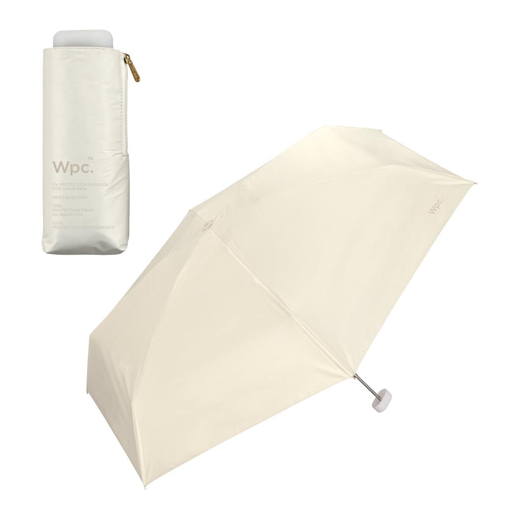 Sun Plain Light Blocking UV Cut Heat Shielding Suitable for Sunny and Rainy Folding Umbrella for 2025Wpc. Umbrella, Tiny, Off-White 100% / 100% /
