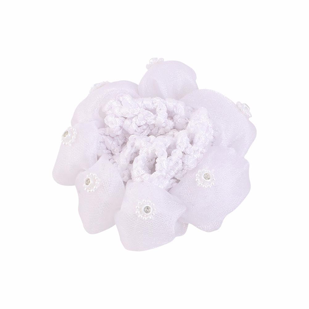 

Ballet Latin Children s Pearl Drill Hair Net Daily Body Training Dance Grade Performance Hair Pocket Girls Balls Head Artifact белый