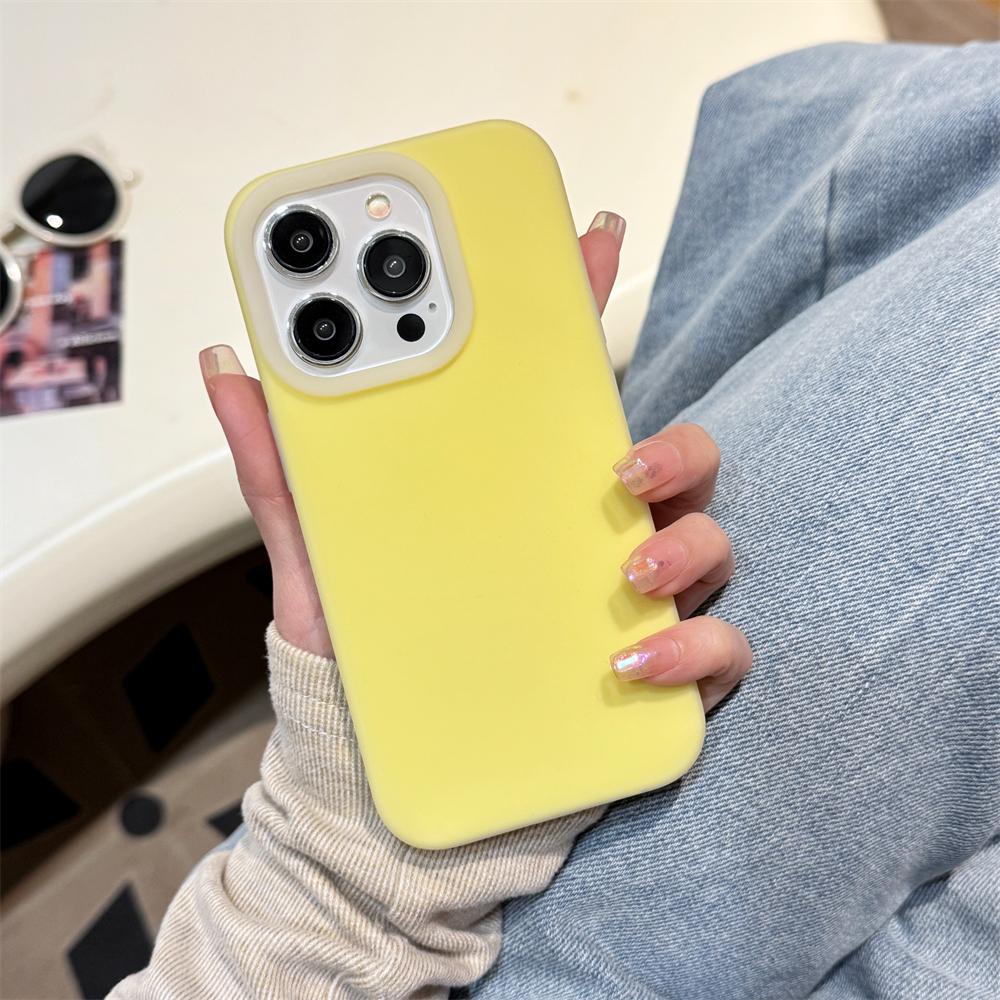 Luxury Candy Colored Liquid Silicone Phone Case For iPhone 16 15 14 13 12 Pro Max Puls 11 Soft Shockproof Bumper Matte Cover