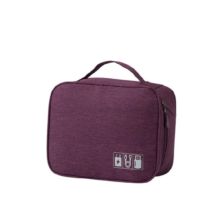 Portable Digital Storage Bag Cable Organizer Pouch Electronics Devices Accessory 1 фиолетовый