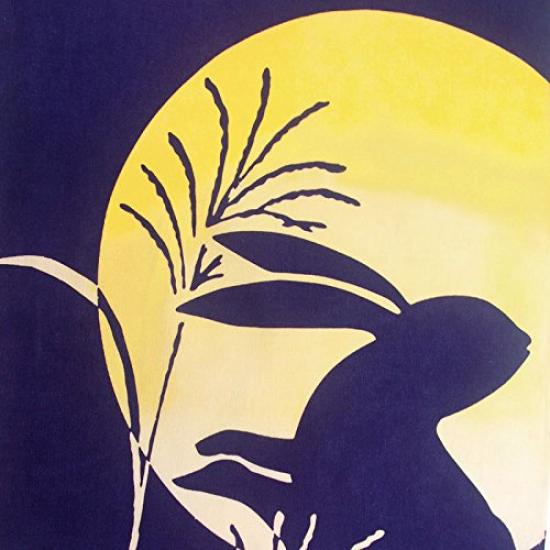 Todaya Shoten Niwazome Tenugui Hand Rabbit on the Moon 258 (Japanese Towel)
