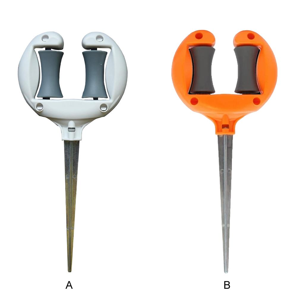 Garden Hose Guide Nail Water Pipe Positioning Holding Smooth Roller Pointed Head Outdoor Yard Irrigation Tool white Or Orange